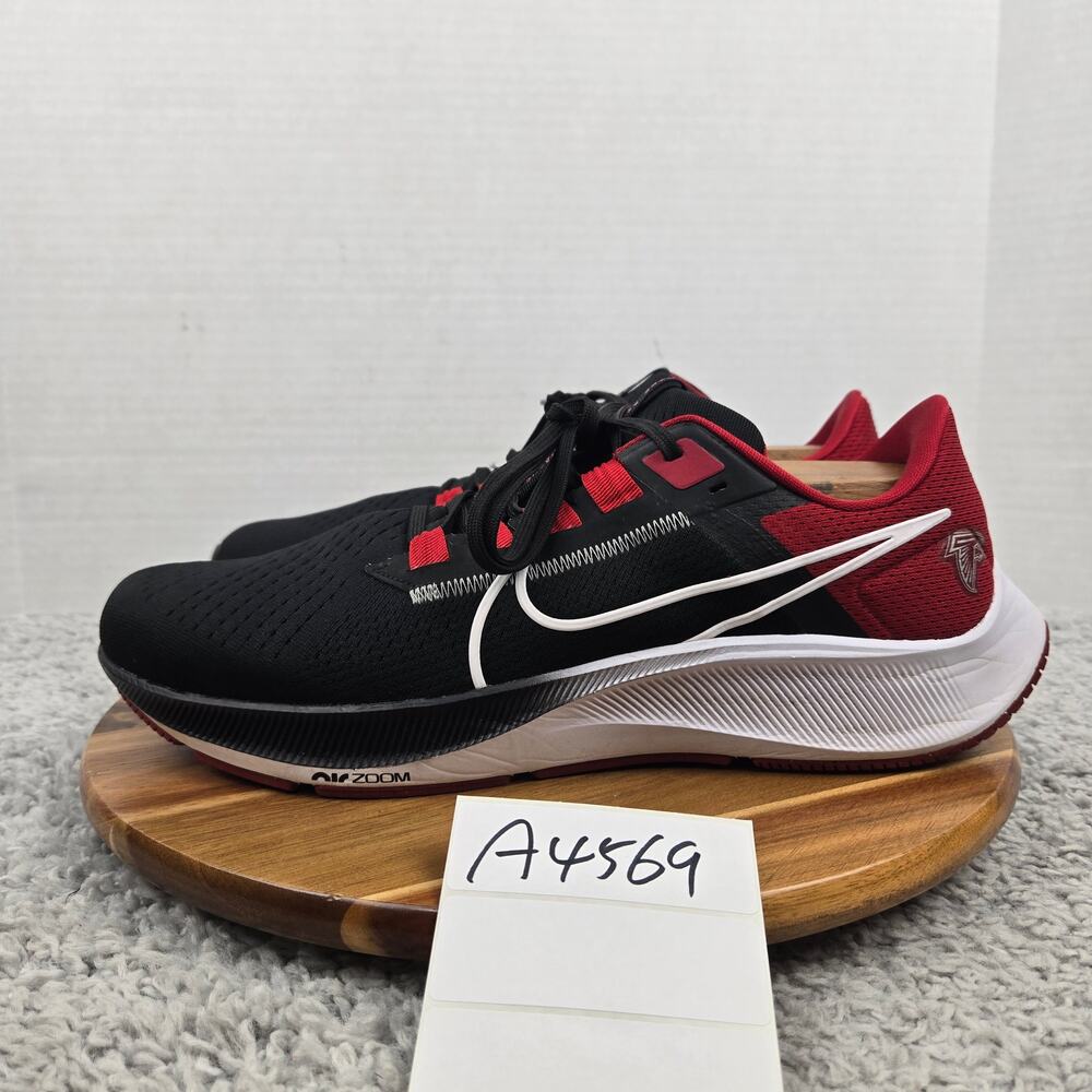 Nike Mens 12 Air Zoom Pegasus 38 Atlanta Falcons NFL Gym Running Shoe DJ0825-001
